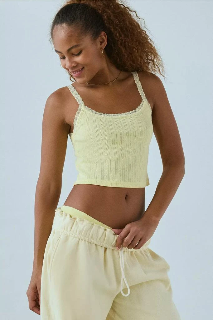 Out From Under Out From Under Angie Pointelle Cropped Cami 2