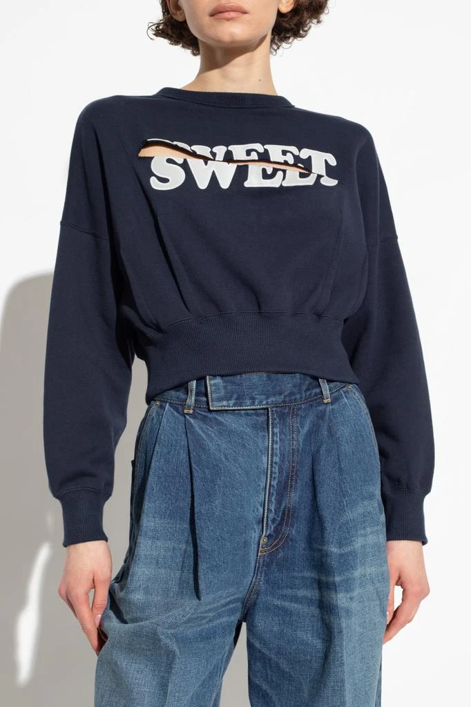 UNDERCOVER Cropped sweatshirt with cut-outs 3