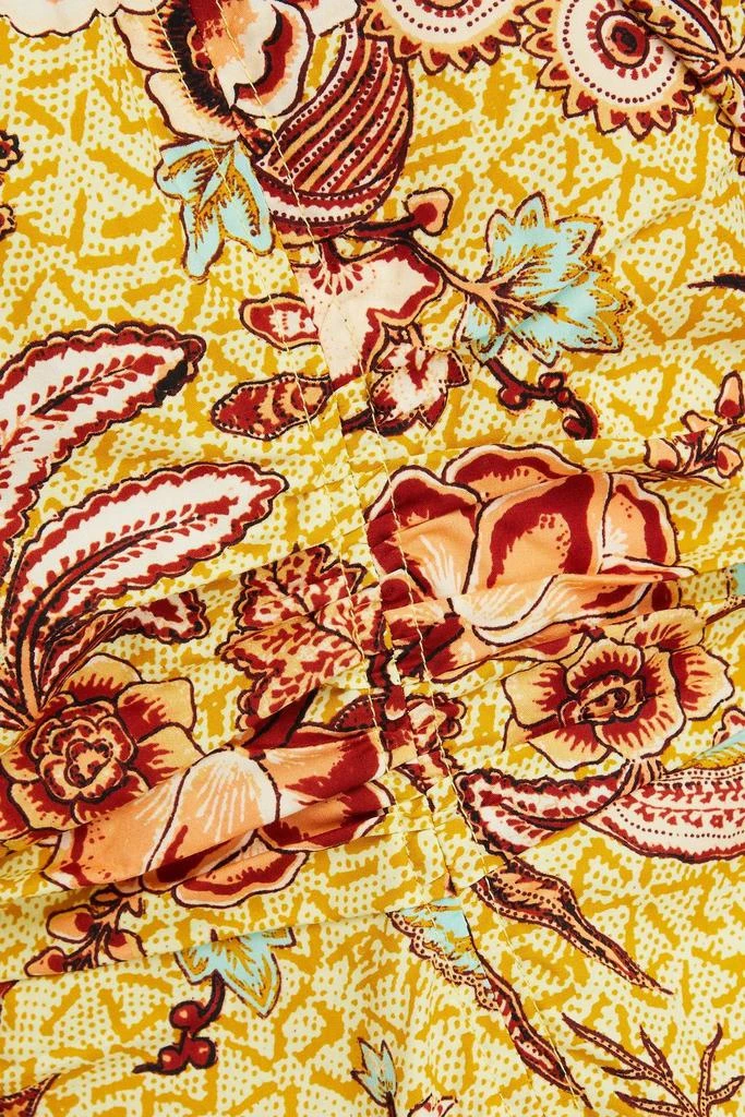 Ulla Johnson Golda cutout printed cotton-poplin midi dress 4