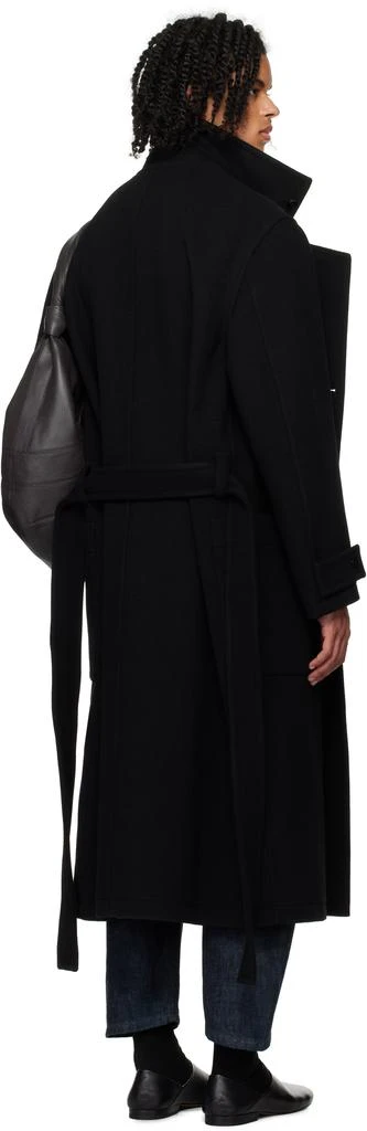 Lemaire Black Wrap Coat 3