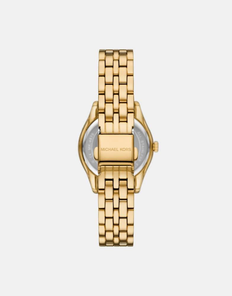Michael Kors Michael Kors Women's harlowe three-hand, gold-tone stainless steel watch, mk4870 in gold