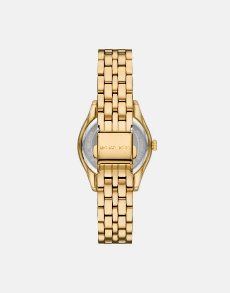 Michael Kors Michael Kors Women's harlowe three-hand, gold-tone stainless steel watch, mk4870 in gold 2