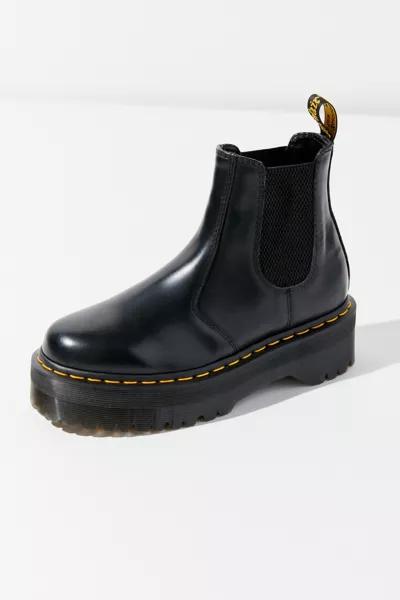 Dr. Martens Dr. Martens 2976 Quad Smooth Leather Platform Chelsea Boot White US 10 EU 41 Boots Free Shipping BeyondStyle