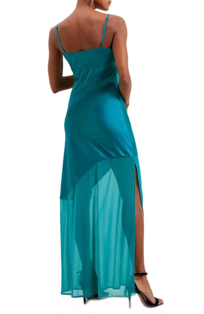 French Connection Inu Satin & Mesh Slipdress 2