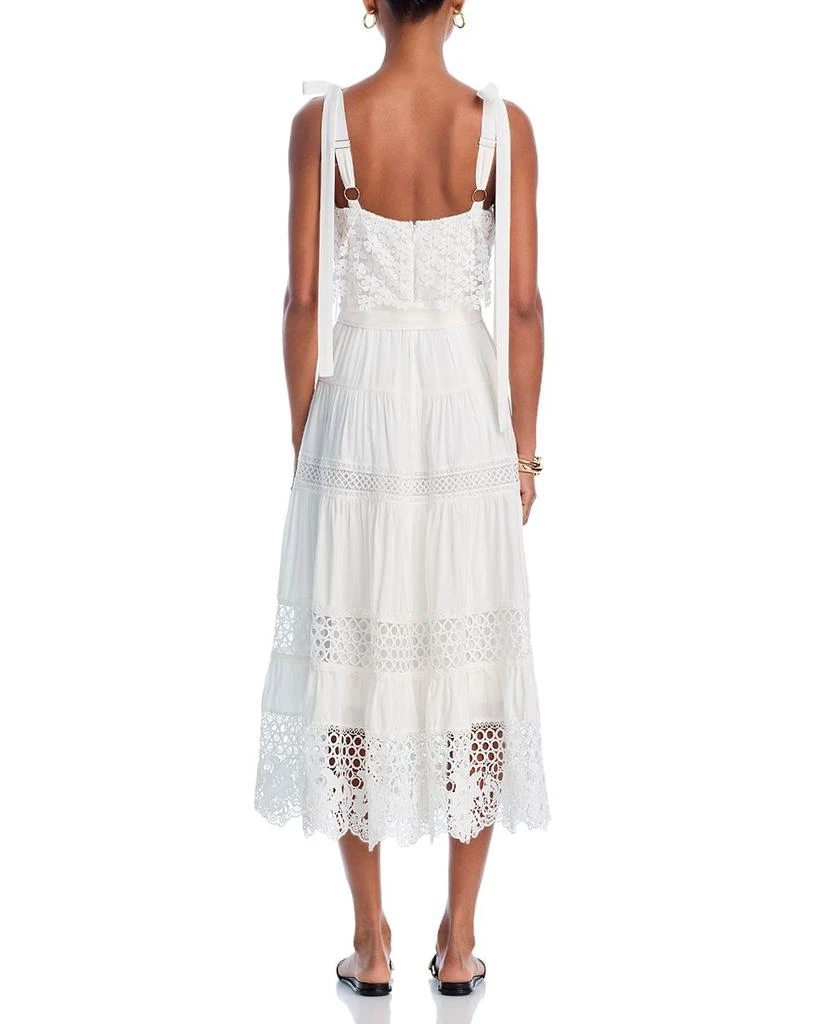 AQUA Lace Overlay Midi Dress - Exclusive 4