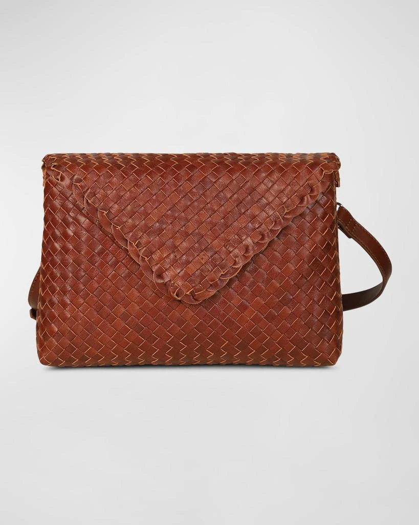 Rafe Jamie Envelope Woven Leather Clutch Bag 1