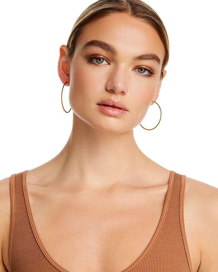 Bloomingdale's 14K Yellow Gold Twisted Endless Hoop Earrings