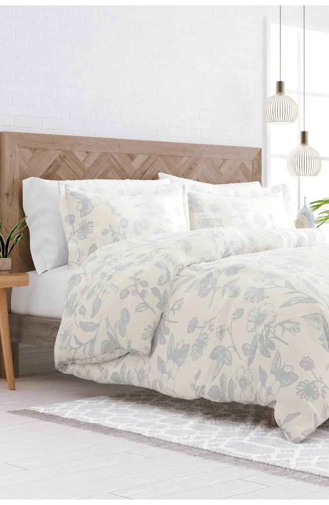 IENJOY HOME Premium Ultra Soft Garden Pattern 3-Piece Duvet Cover Set 8