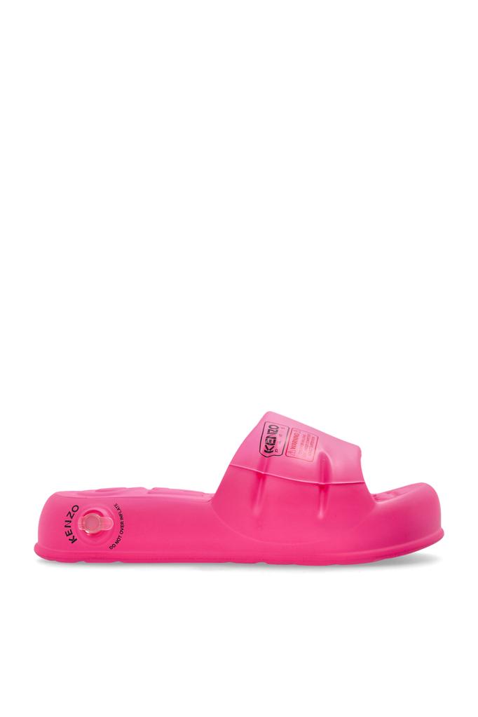 サンダル・ミュール KENZO LOGO PUFFER SLIDE Kenzo Kenzori padded leather flip flops - Sandals - Compare
