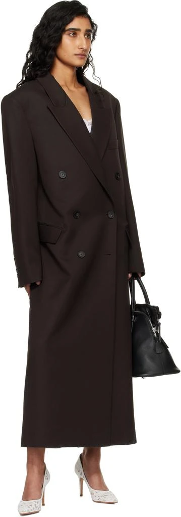 The Frankie Shop Brown Jane Long Coat 4