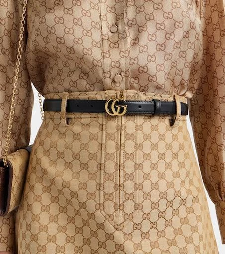 Gucci GG Marmont leather belt 2