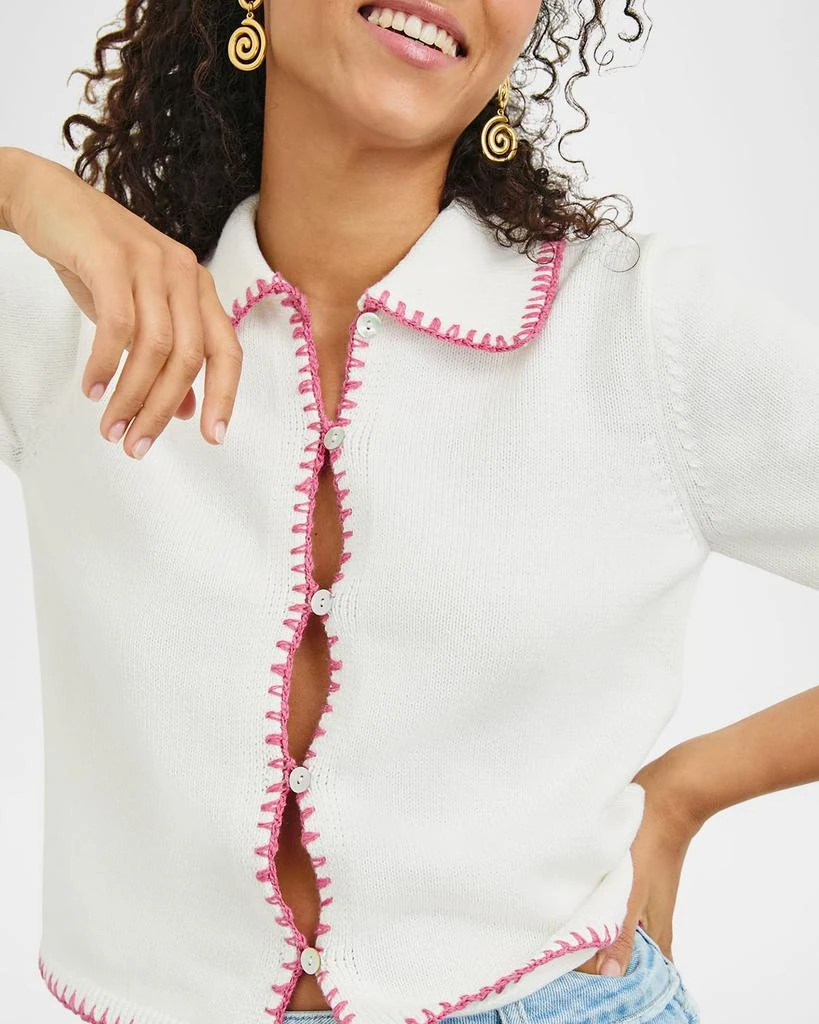 Rails Maliah Contrast-Trim Cardigan 5
