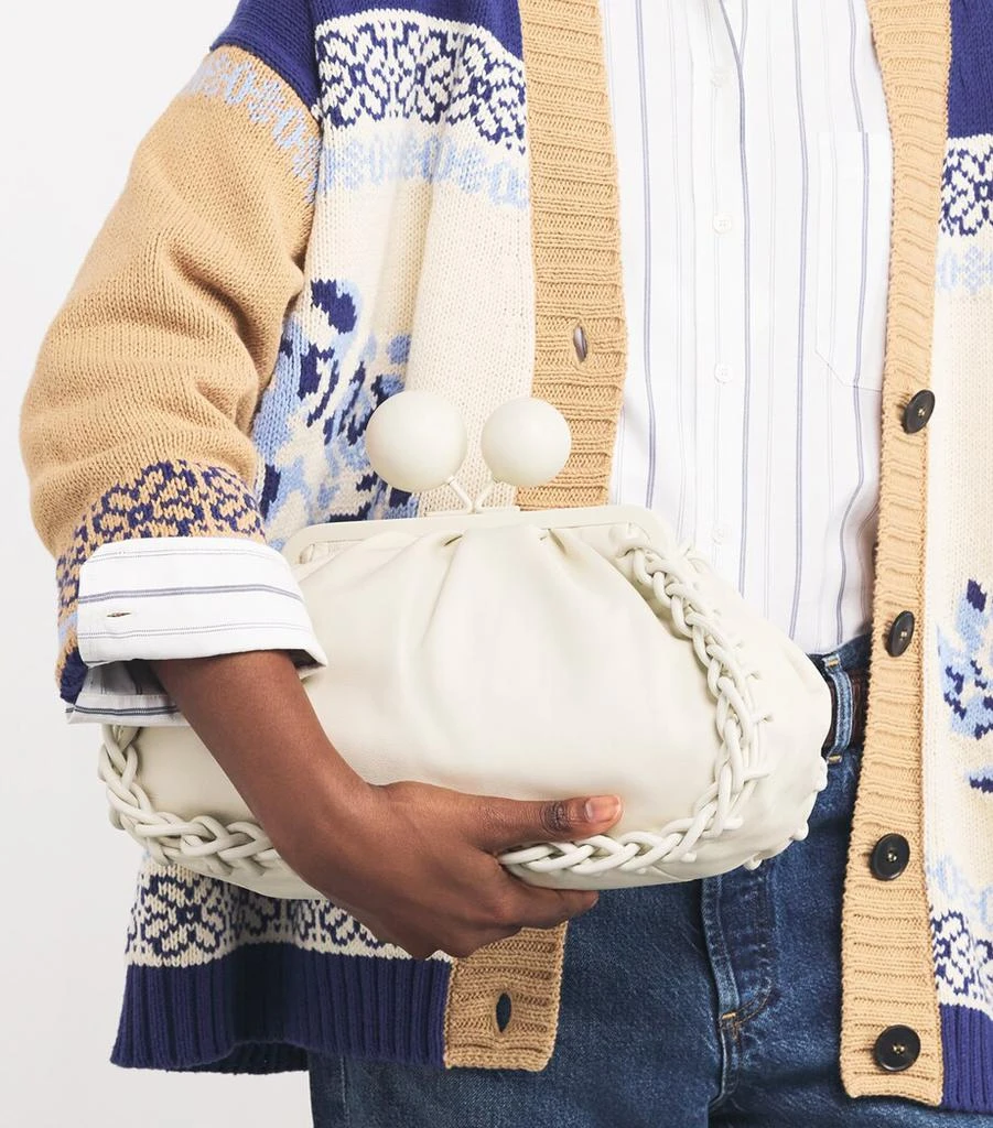 Weekend Max Mara Medium Nappa Leather Pasticcino Clutch Bag 6