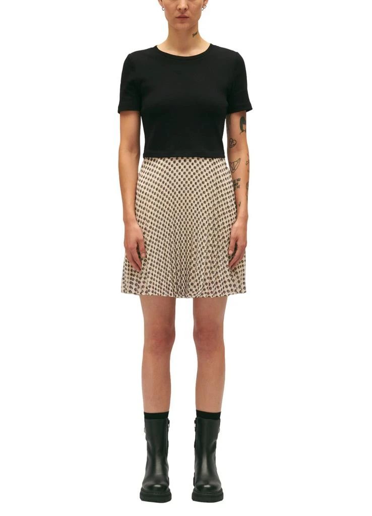 CLAUDIE PIERLOT Teli short dual-material dress 5