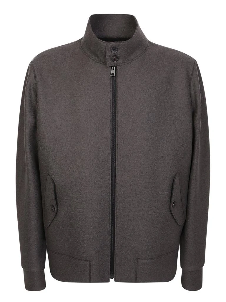 Harris Wharf London Harris Wharf London Zip-Up Button Collared Jacket 1