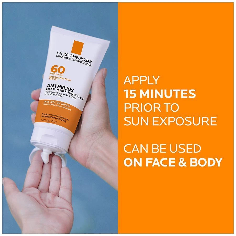 La Roche-Posay Anthelios Melt-In Milk Oxybenzone Free Sunscreen for Body
Face, SPF 60 7