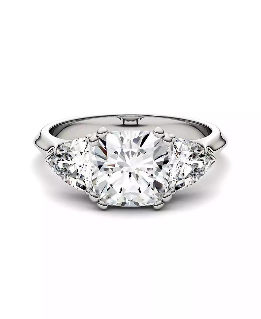 Charles & Colvard Moissanite Three Stone Ring 3 ct. t.w. Diamond Equivalent in 14k White Gold