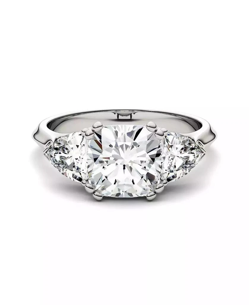 Charles & Colvard Moissanite Three Stone Ring 3 ct. t.w. Diamond Equivalent in 14k White Gold 2