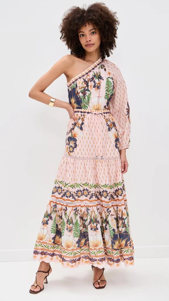 Farm Rio The Dream Garden Pink Maxi Dress 4
