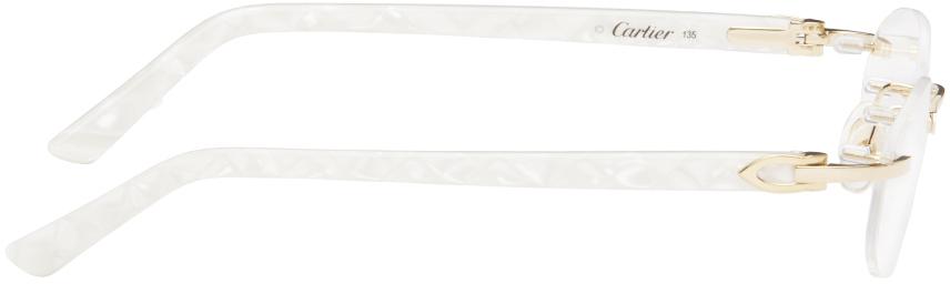 Cartier Gold Oval Glasses