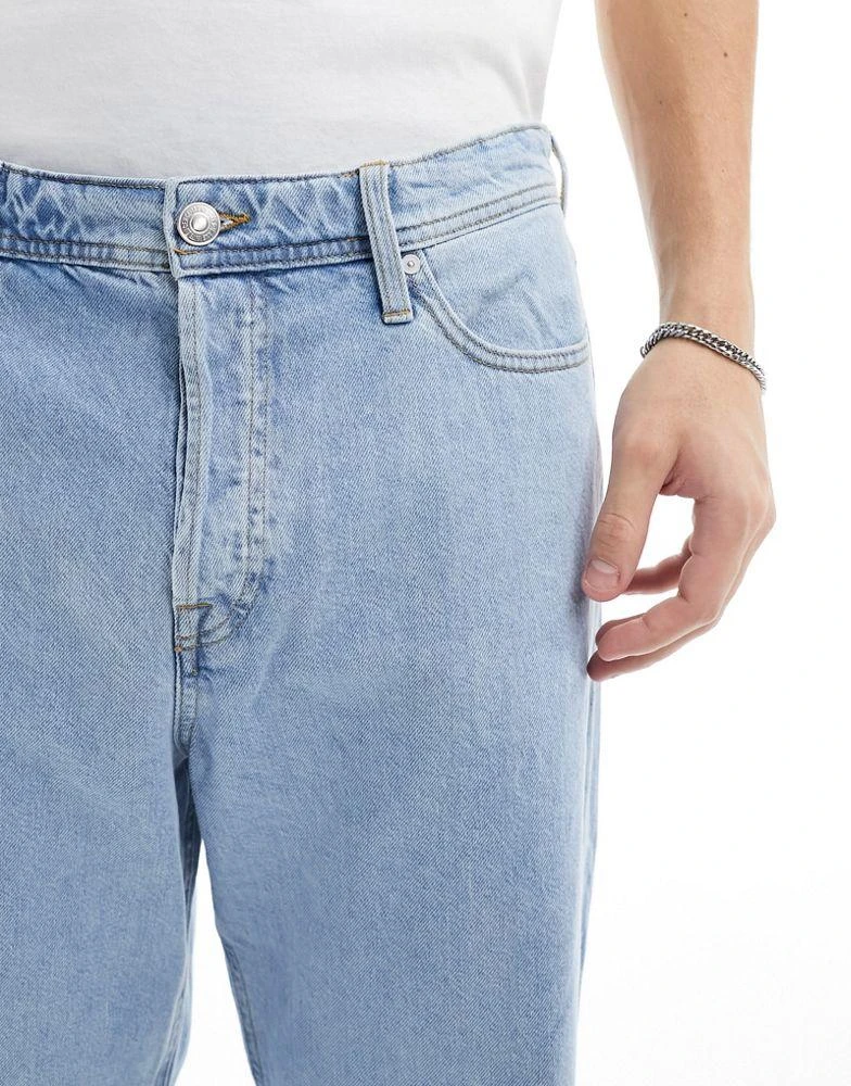 Jack & Jones Jack & Jones Alex baggy jeans in light blue 5