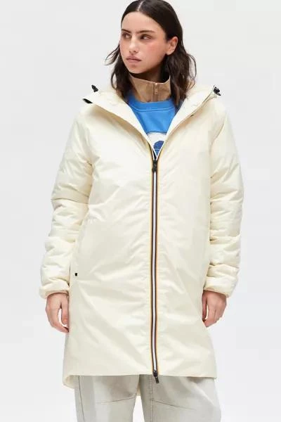 K-Way K-Way Eiffel Orsetto Fleece Lined Hooded Windbreaker Jacket 3