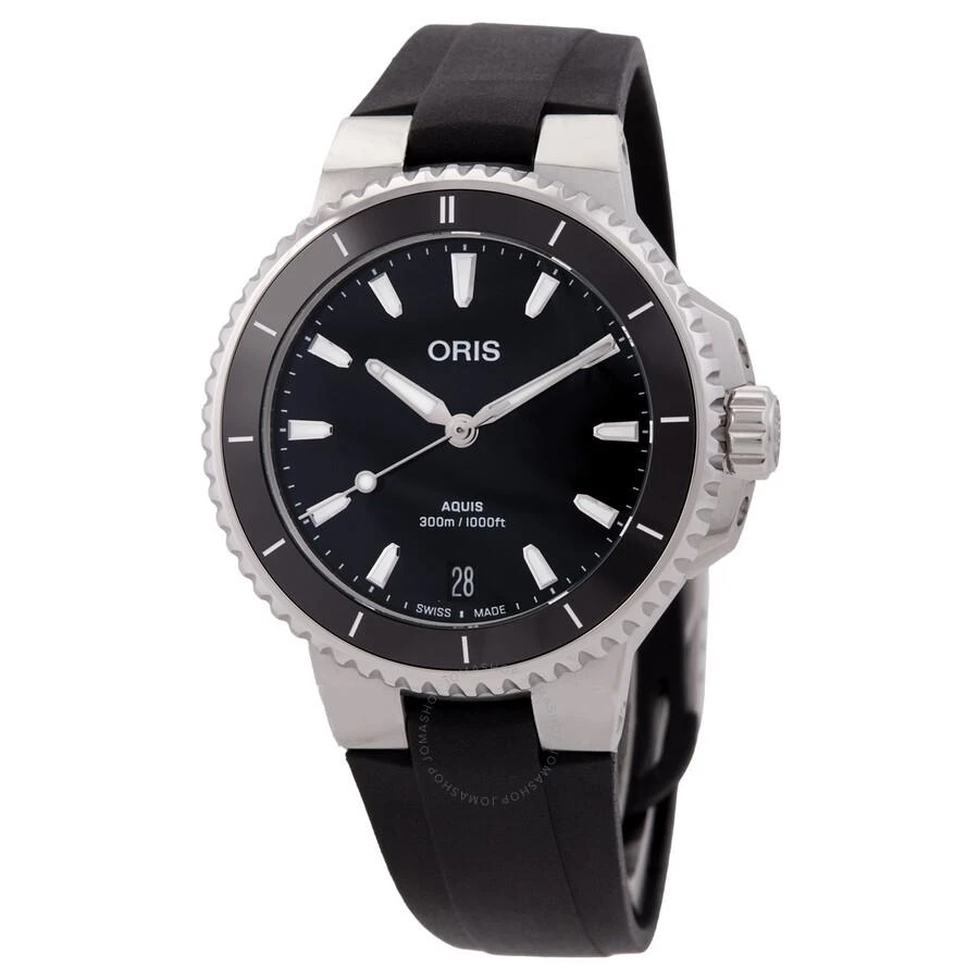 Oris Aquis Date Automatic Black Dial Ladies Watch 01 733 7792 4154-07 4 19 64FC 1