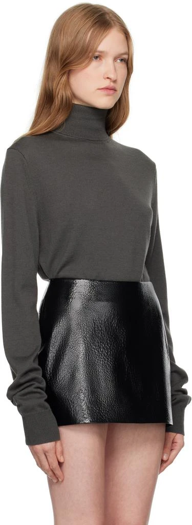 The Frankie Shop Gray Eve Thin Turtleneck 2