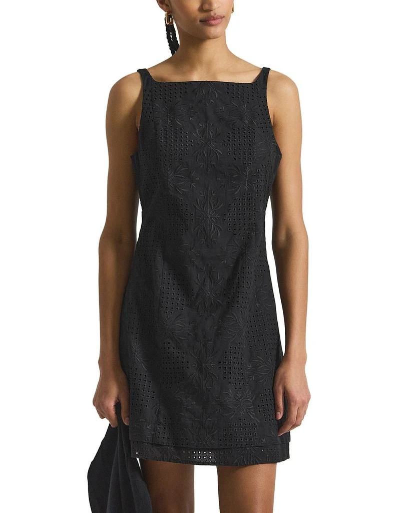 Derek Lam Saige Garden Tile Eyelet Mini Dress 1