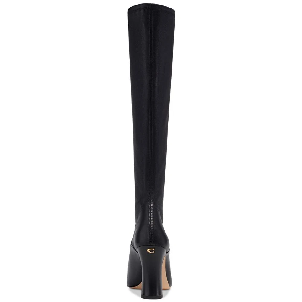 COACH Women's Cece Stretch Pointed Toe Knee High Dress Boots 3