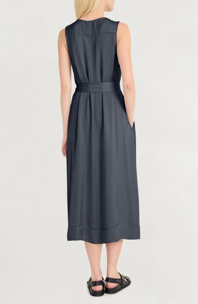 knee length dresses for ladies Tailored Belted Midi Dress main image 0