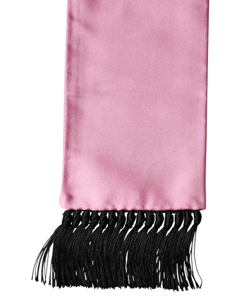 Dolce 
Gabbana Silk Fringes Neck Wrap Foulard Men
s Scarf 2
