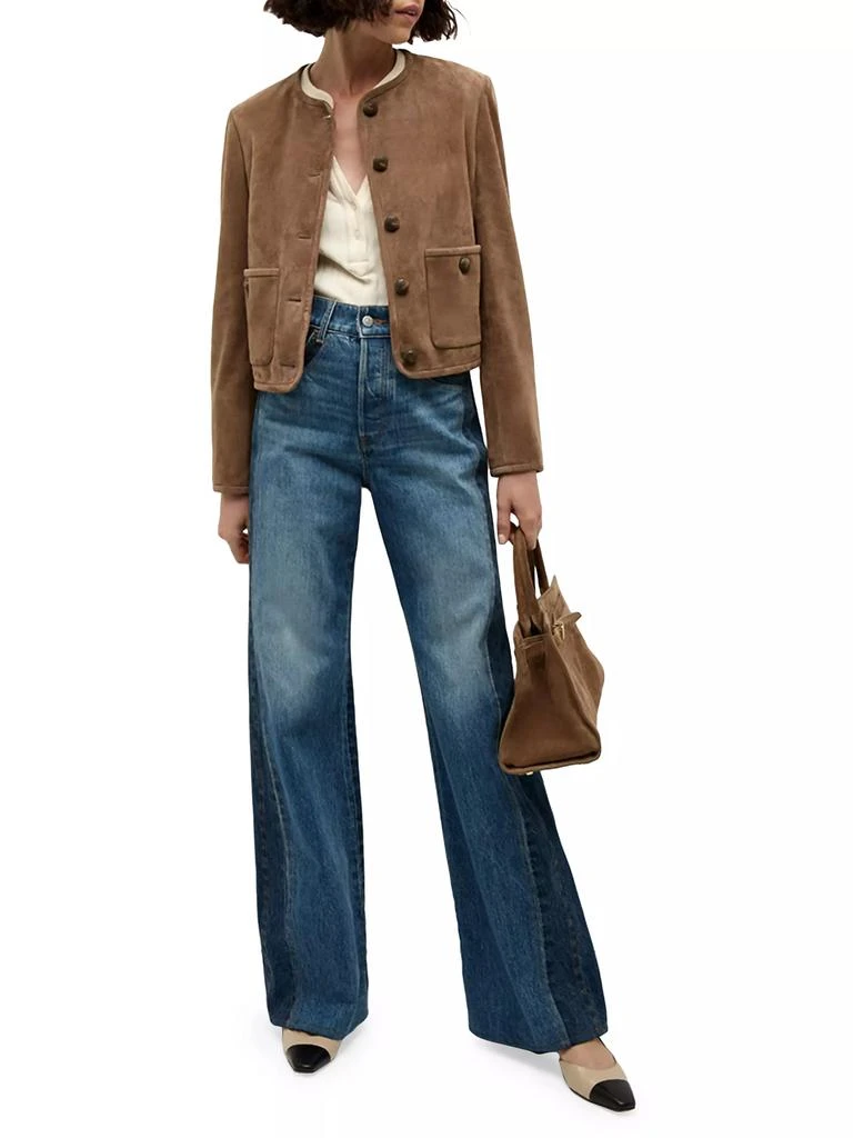 VERONICA BEARD Andrea Tailored Suede Jacket 2