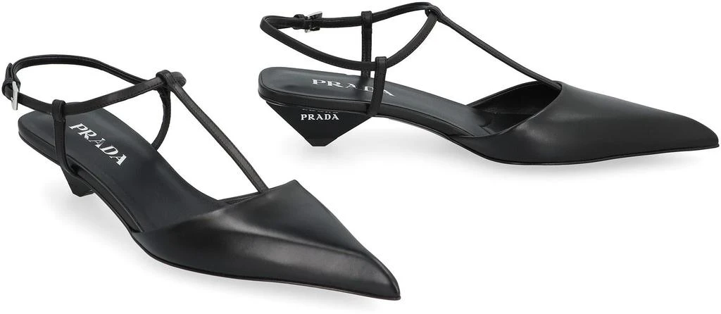 Prada Prada Leather Slingback Pumps 3