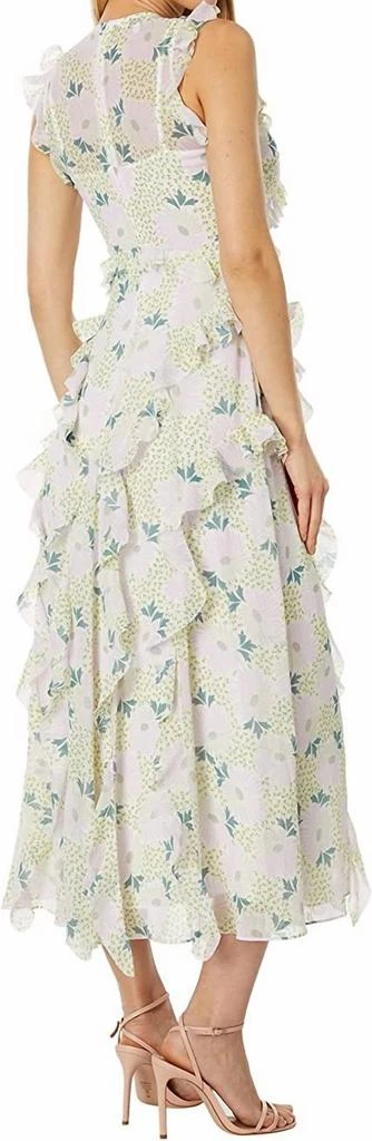 Ted Baker London Calinia Sleeveless Waterfall Ruffle Trim Midi Dress In Lilac 2