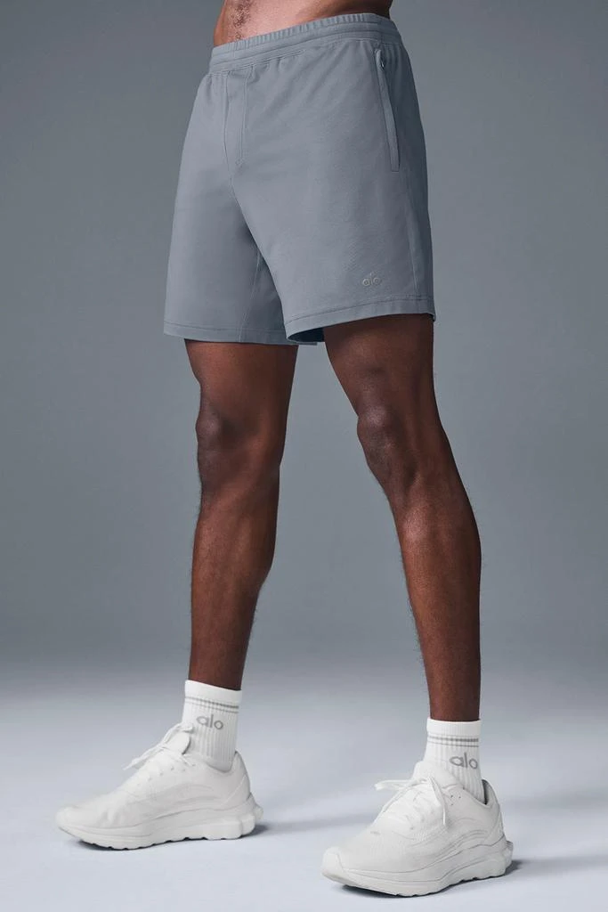 Alo 7" Conquer React Performance Short - Steel Grey 1