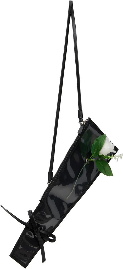 D'heygere Black Rose Sleeve Clutch