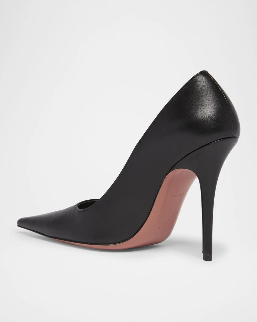 Amina Muaddi Barbara Leather Stiletto Pumps 3