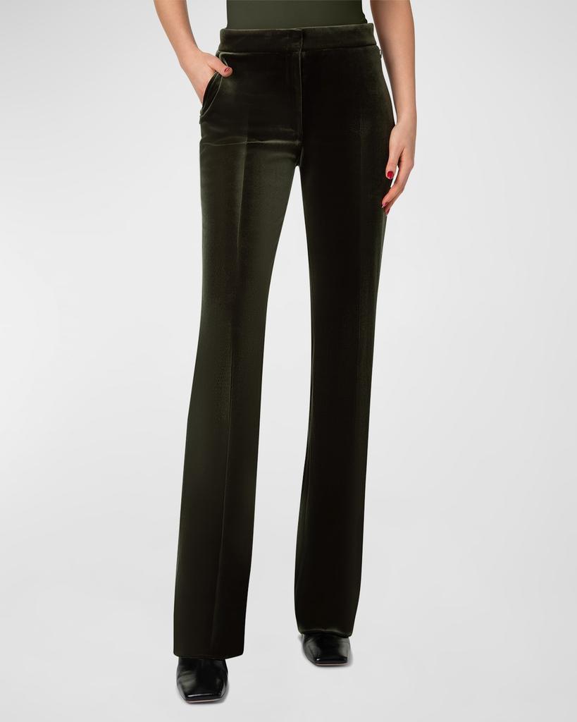 Akris Carl Stretch Velvet Pants