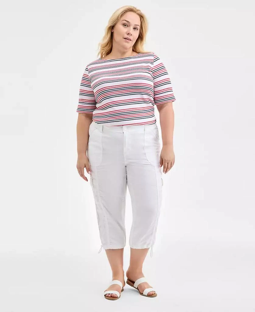 Style & Co Plus Size Cargo Capri Pants, Exclusively at Macy's 1