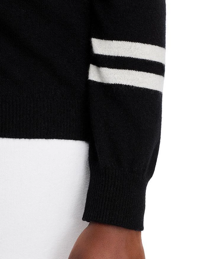 AQUA Athletic Stripe Turtleneck Sweater - Exclusive 10
