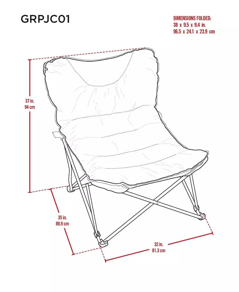 Camp
Go 3 x 3 x 3 ft Multi XXL Ultra Padded Camp Seat 2