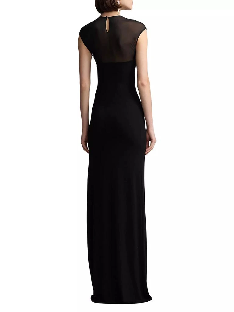 Ralph Lauren Mesh Cap Sleeve Slip Gown 4