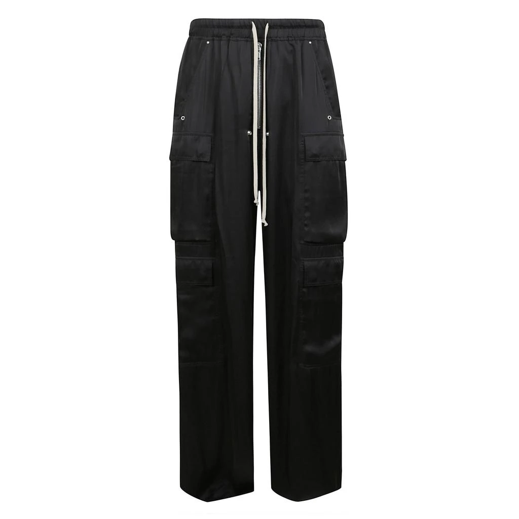 Rick Owens Rick Owens Satin Drawstring Cargo Pants 1