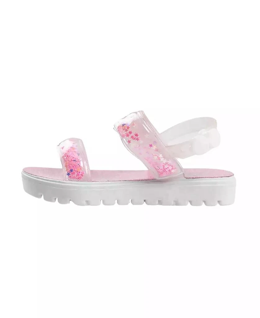 Bebe Toddler Girls Loose Glitter Straps Sandals 3