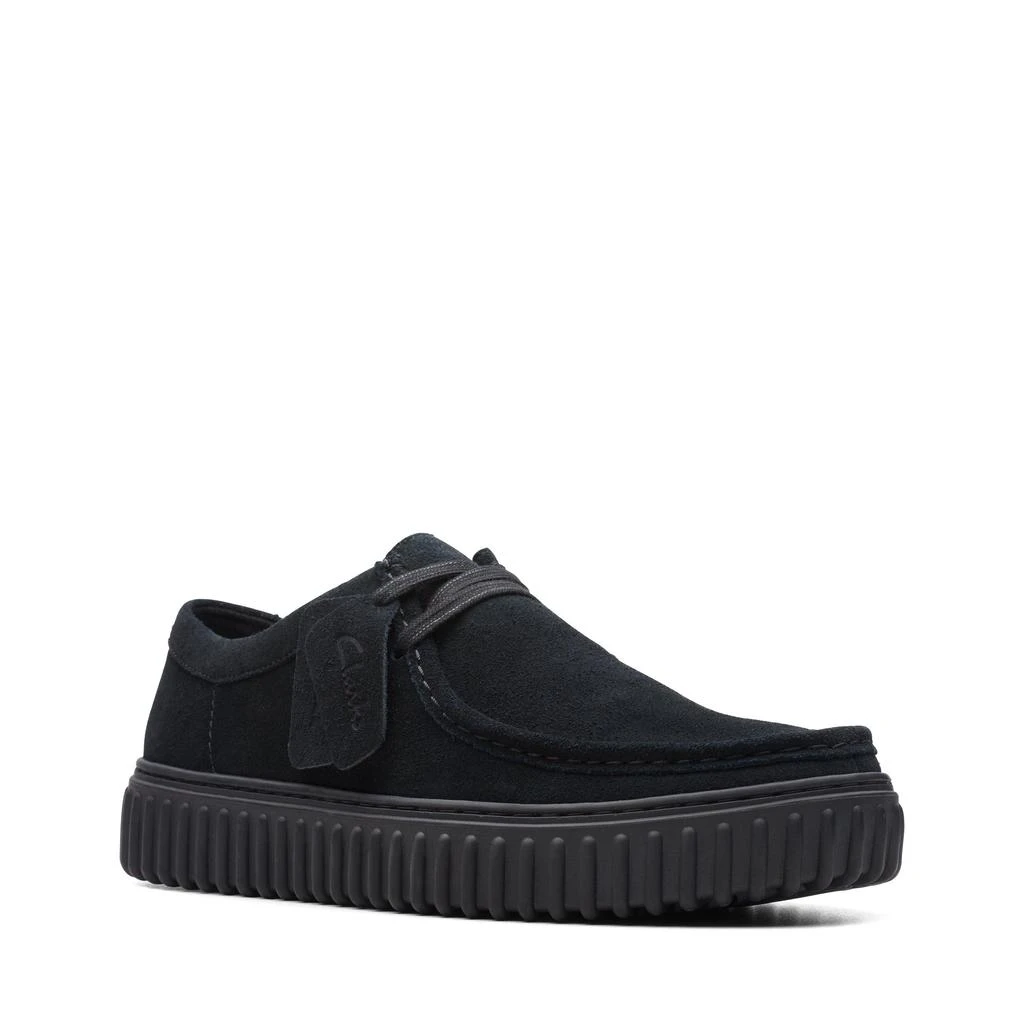 Clarks Torhill Lo in Black Suede 2