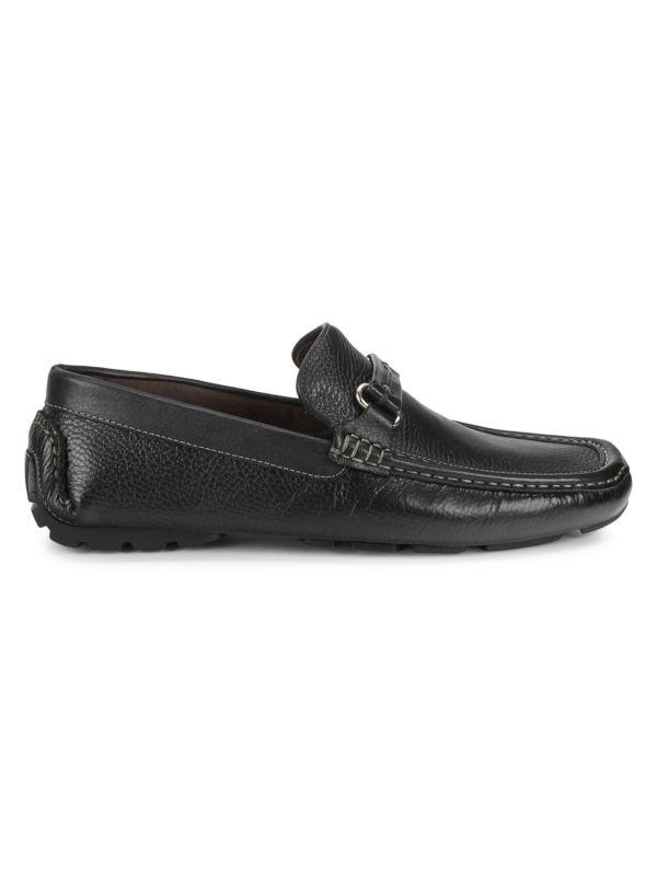 Donald J Pliner Donnie Tumbled Leather Driving Moccasins