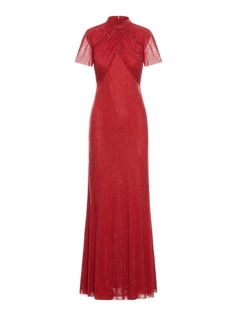 Red Rhinestone Mesh Maxi Dress  On Sale Now with Up to 26% Off | Discover  Exclusive Deals & Savings at BeyondStyle  Authentic Self Portrait  self-portrait|dresses|clothing|female|women with Limited-Time Discounts,  Free Shipping,