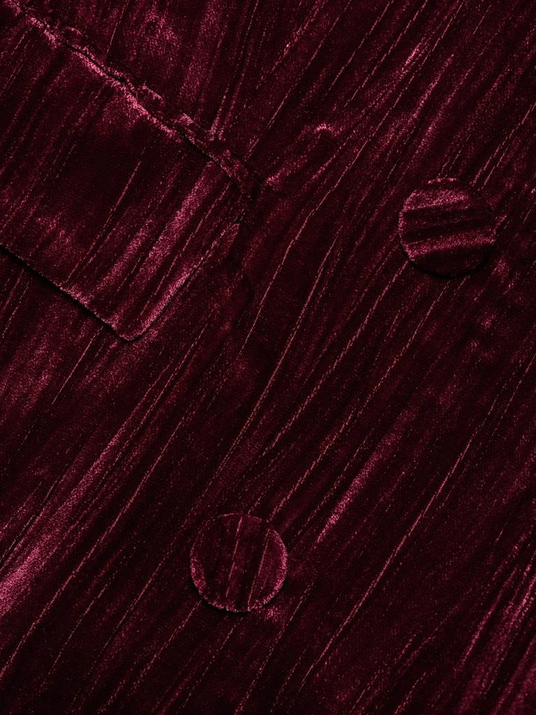L'Agence Aimee Velvet Double-Breasted Blazer 7