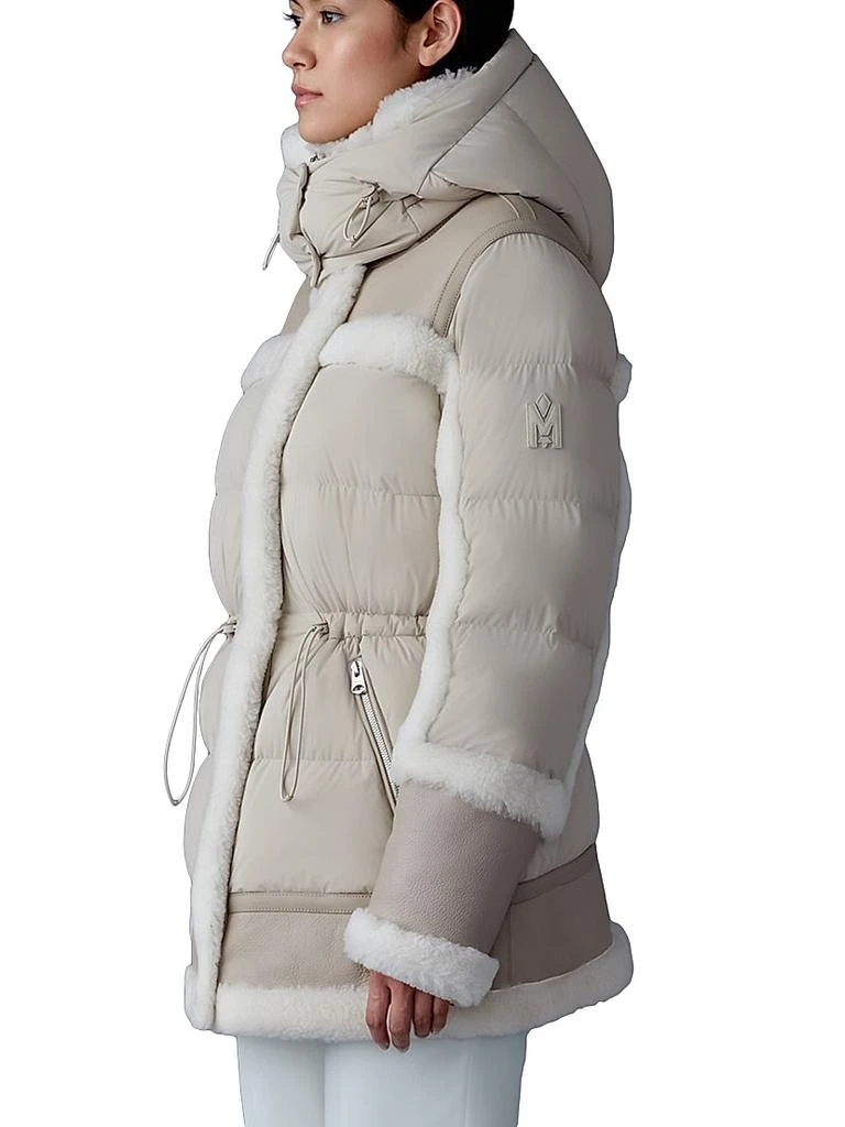 Mackage Lilibeth Mixed-Media Shearling Down Parka 4